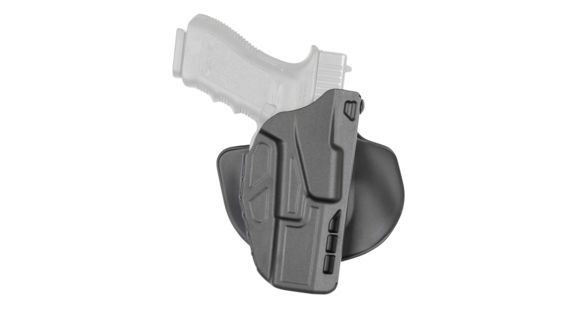 Image of Safariland 7378 7TS ALS Concealment Paddle/Belt Loop Glock Holster, Glock 19 W/ Compact Light, Black, 7378-28327-482