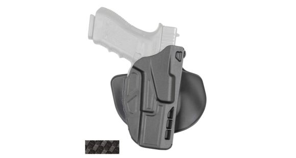 Image of Safariland 7378 7TS ALS Concealment Paddle/Belt Loop Glock Holster, Glock 20/Glock 21, Right Hand, STX Basket Weave, Black, 7378-3832-481