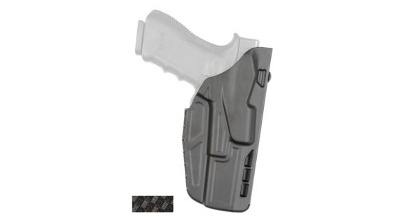Image of Safariland 7379 7TS ALS Concealment Clip-On Belt Glock Holster, Glock 20/Glock 21, Right Hand, STX Basket Weave, Black, 7379-3832-481