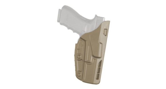 Image of Safariland 7379 7TS ALS Concealment Clip-On Belt Glock Holster, Glock 26/Glock 27/Glock 33, Right Hand, STX, Flat Dark Earth, 7379-183-551