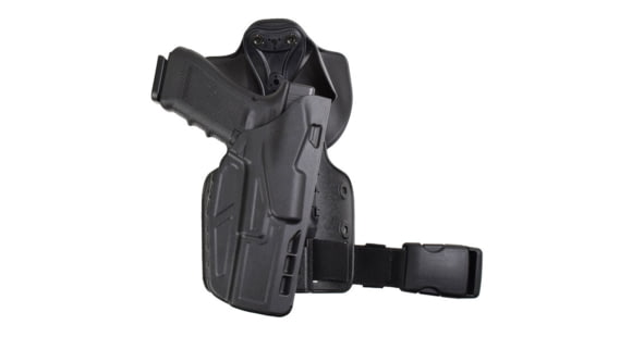 Image of Safariland Model 7384-sp6 7ts Als Ufa Universal Flex Adapter W/ Paddle &amp; Single Strap Leg Shroud Tactical Holster, Fde Brown - 7384-752-551-SP6