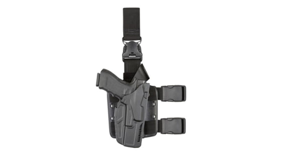 Image of Safariland Model 7385 7ts Als Omv Tactical Holster W/ Quick Release For Sig Sauer P320 9 W/ Light, Black - 1193406