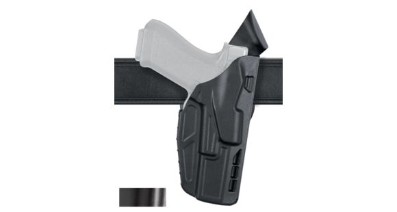 Image of Safariland 7390 7TS ALS Mid Ride Glock Duty Holster, Glock 20/Glock 21, Left Hand, STX Hi Gloss, Black, 7390-3832-492