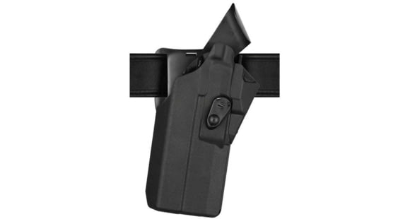Image of Safariland 7390RDS 7TS ALS Mid-Ride Level I Retention OWB Duty Holster, SIG Sauer P320 9C w/ Light, Left, Black, 1329451