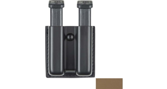 Image of Safariland Model 79 Slimline Open Top Double Magazine Pouches, Glock 17/22 4in BBL, FDE Brown, STX Tactical, MOLLE, 79-83-553-MSA