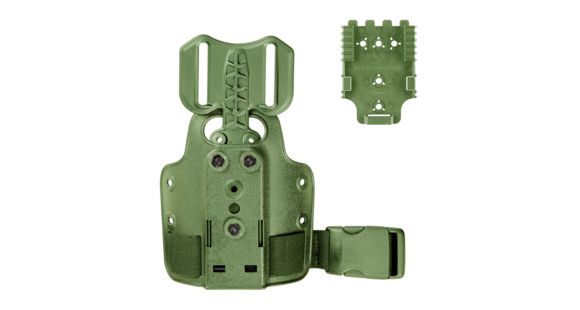 Image of Safariland Model 6004 Single Strap Leg Shroud Holster, OD Green, 6004-26-56