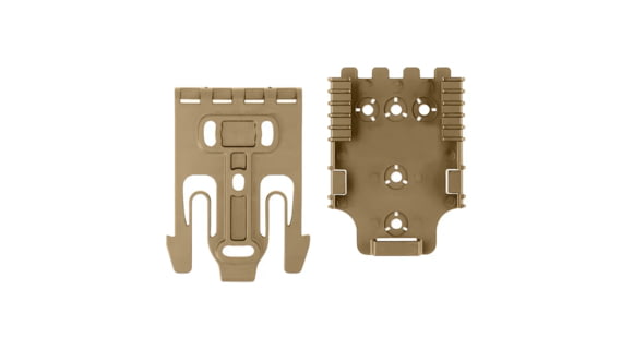 Image of Safariland Quick Locking System Kit, QLS 19 Locking Fork, 2 QLS 22 Receiver Plate, Flat Dark Earth Brown, 1337305