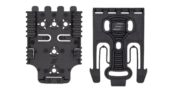 Image of Safariland Quick Locking System Kit, QLS 19 Locking Fork, QLS 22 Receiver Plate, Black, Quick2-kit1-2