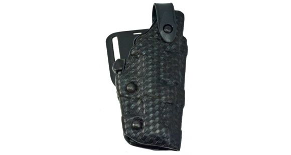 Image of Safariland 6070 Raptor Level III UBL Holster, Glock 19/Glock 21/Glock 17/Glock 22, Right Hand, Basketweave, Black, 6070-83-81