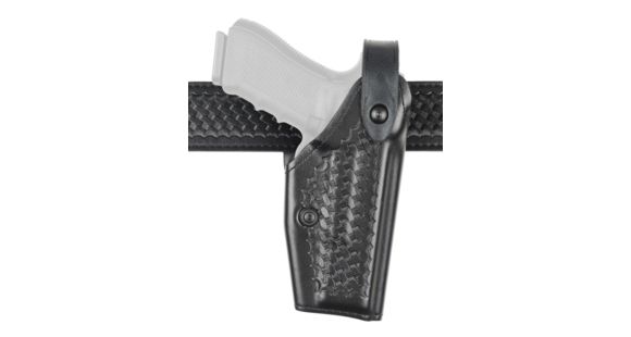 Image of Safariland 6280 Level II Retention Mid-Ride Holster, SIG Sauer P226/SIG Sauer P220/SIG Sauer P226R/SIG Sauer P220R/SIG Sauer P226R Combat, Right Hand, Basketweave, Black, 6280-77-81-S