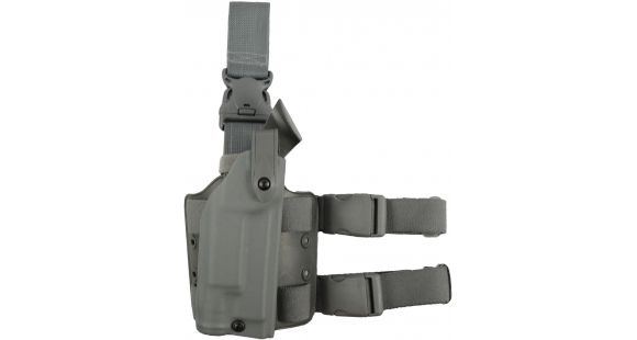 Image of Safariland 6005 SLS Tactical w/ Quick Release Leg Harness Holster, Right Hand, Tactical, Foliage Green, 6005-5340-541