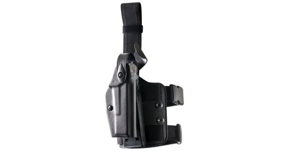 Image of Safariland 6004 SLS Tactical Holster, Left Hand, Black, 6004-77-122-SP10-MS15-MS18