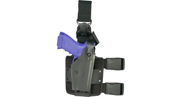 Image of Safariland 6005 SLS Tactical w/ Quick Release Leg Harness Holster, Right Hand, Brown, 6005-73-551-SP10