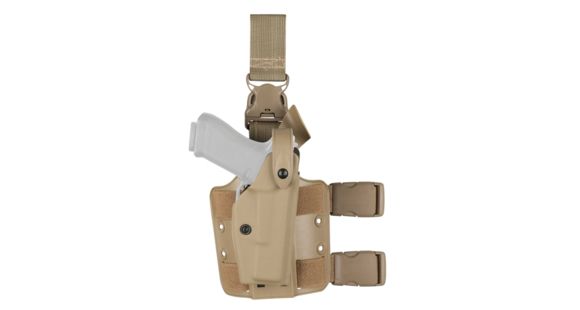 Image of Safariland 6005-140 SLS Tactical Holster with Quick Release, STX Flat Dark Earth, Left Hand, 6005-140-552