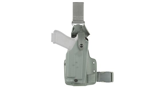 Image of Safariland 6005 SLS Tactical w/ Quick Release Leg Harness Holster, Right Hand, Foliage Green, 6005-14921-541-SP10
