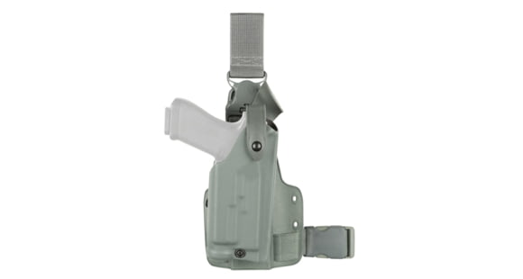 Image of Safariland 6005 SLS Tactical w/ Quick Release Leg Harness Holster, Right Hand, Foliage Green, 6005-93-541-SP10