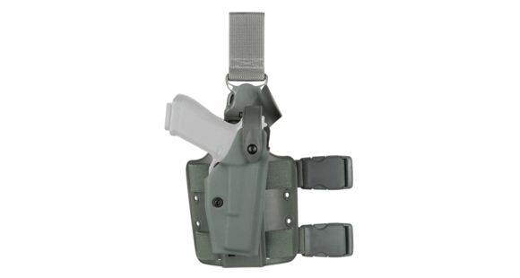 Image of Safariland 6005 SLS Tactical w/ Quick Release Leg Harness Holster, Right Hand, Foliage Green, 6005-14921-541-S