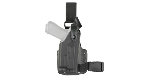 Image of Safariland 6005 SLS Tactical w/ Quick Release Leg Harness Holster, Right Hand, Black, 6005-14921-121-SP10