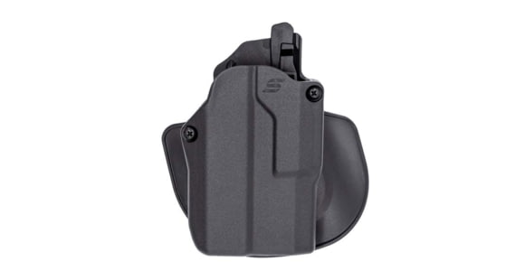 Image of Safariland Solis ALS Concealment Nylon OWB Belt Holster, Glock 43X/48MOS w/Compact Light, Paddle, Left, Black, 1334113