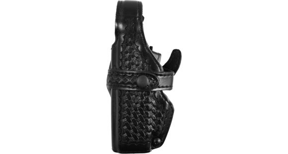 Image of Safariland Model 070 Mid-Ride Level-III Duty Holster, Glock 17/22/31, Left Hand, Basket Weave Black, 070-83-182