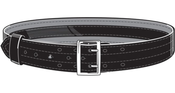 Image of Safariland Suede Lined Belt, w/ Hook and Loop System, Hi Gloss Black, Size - 62 in. 87V-62-9