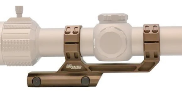 Image of SIG SAUER ALPHA-MSR Scope Mounts, 34mm, 1.535in Height, Coyote, SOA20017
