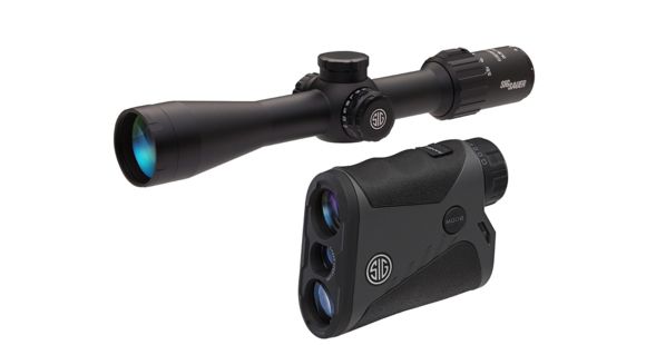 Image of SIG SAUER Whiskey5 10x42mm Rifle Scope 30mm Tube, Second Focal Plane, Black, Digital Ballistic Reticle, MOA, SOK14BDX01