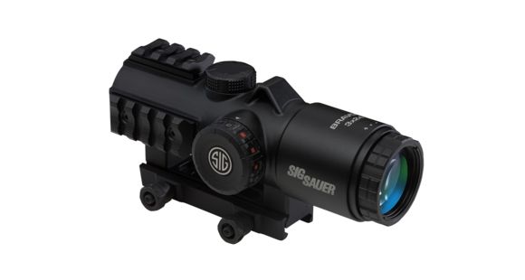 Image of Demo, SIG SAUER Bravo3 Prismatic Battle Red Dot Sight, 3x24mm, 556-762 Horseshoe Dot Illuminated Reticle, 0.5 MOA, M1913, Graphite, Medium, SOB33101