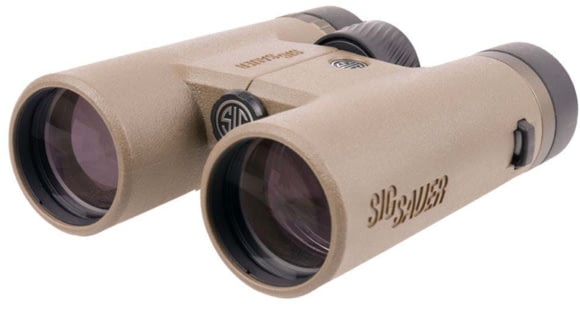 Image of SIG SAUER Canyon 10x42mm Binoculars, HD Lens, Closed Bridge, FDE, SOZC0001