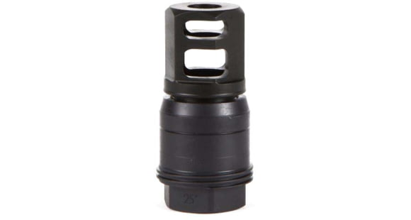 Image of SIG SAUER Clutch-Lok QD Muzzle Brake, 5.56mm, 5/8x24, 25 Degree Taper, Black, SL55612X2825DEGM