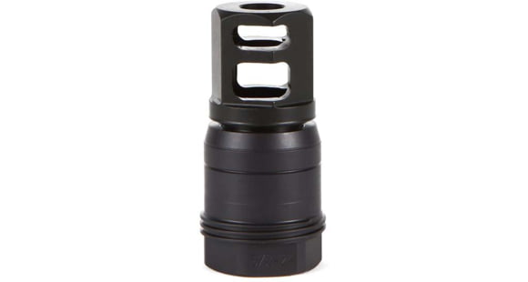 Image of SIG SAUER Clutch-Lok QD Muzzle Brake, 7.62mm, 5/8x24, 90 Degree Shoulder, Black, SL76258X2490DEGM