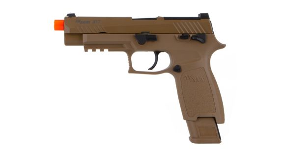 Image of SIG SAUER Proforce Airsoft Pistol, M18, 6mm, Semi, Green Gas, Fixed White Dot Sights, Cyt Polymer, 20RD Mag, Coyote Tan, Small, AIR-PF-M18GG
