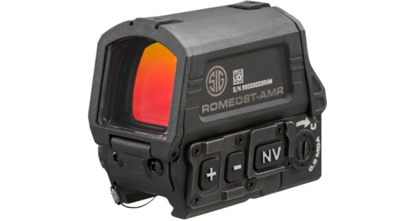 Image of DEMO, SIG SAUER Romeo 8T-AMR Red Dot Sight, 1x40mm, Quad Ballistic Circle Dot 2.0 Reticle, Black, SOR8T101