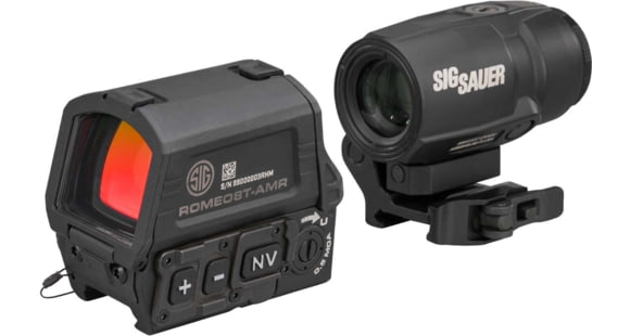 Image of USED, SIG SAUER Romeo 8T-AMR Red Dot Sight Combo Kit, 1x40mm/3x22mm, QBCD 2.0 Reticle, Black, SORJ8T101