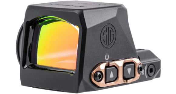 Image of USED, SIG SAUER Romeo-X ROSE Compact 1x24mm Red Dot Sight, 2 MOA Red Dot / 32 MOA Circle, Black/Rose Gold, SORX1208
