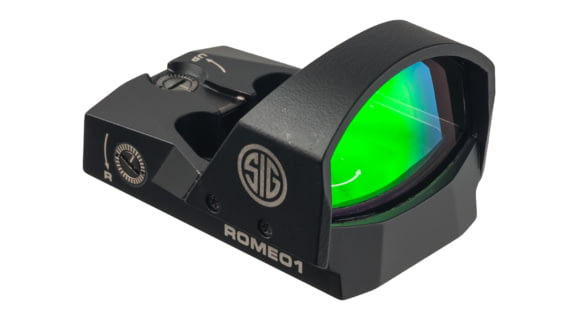 Image of SIG SAUER Romeo1 Reflex Sight 1x30mm 6 MOA Red Dot, 1.0 MOA Adjustable, Black, Medium, SOR11600
