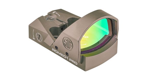 Image of USED, SIG SAUER Romeo1 Pro 1x30mm Red Dot Sight, 6 MOA Dot Reticle, Aircraft Grade Aluminum, Flat Dark Earth, SOR1P103