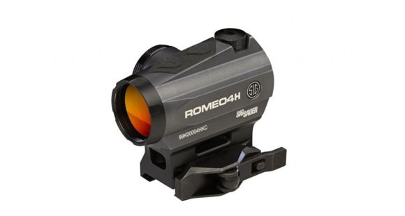Image of DEMO, SIG SAUER Romeo4H Red Dot Sight,Green Horse Shoe Dot, 0.5 MOA Adj, Side Battery, Torx And Qr Mounts, Graphite, NSN N, SOR43013