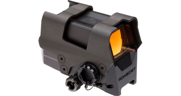 Image of SIG SAUER Romeo8T Red Dot Sight, Ballistic Circle Dot, 0.5 MOA Adj, Side Battery, Hex Bolt Mount, Shroud, Black, NSN N, SOR81002