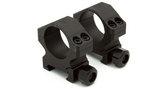Image of SIG SAUER Alpha Aluminium Hunting Rifle Scope Rings, 30mm, High, Matte, Black, SOA10013