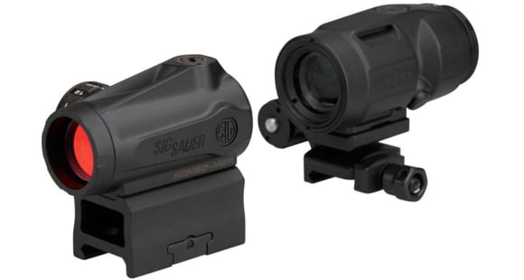 Image of USED, SIG SAUER Combo Kit, Romeo-MSR Gen Ii 2 Moa Red Dot, Juliet3-Micro 3X22mm Magnifier, Black, SORJMSR101