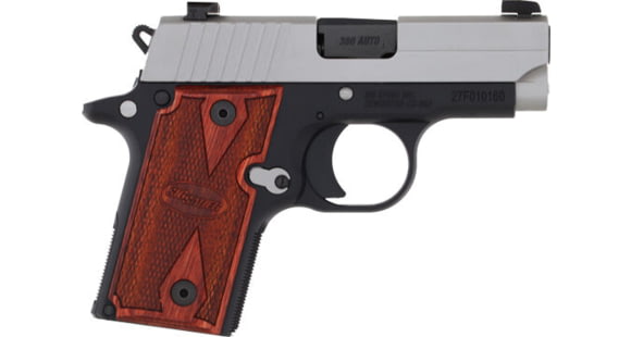 Image of SIG SAUER Sig P238 Semi Auto Pistol, 380 Auto, 2.7 in Barrel, Night Sight, Alloy Frame, Wood Grip, 2-Mag, 7 Round Capacity, 238-380-TXR-FRRMPG