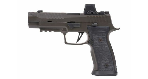 Image of SIG SAUER P320 AXG Legion Semi Auto Pistol, 9mm Luger, 3.9 in Barrel, ROMEO-X PRO Night Sight, Stainless Steel Grey Frame, Polymer Grip, 3-Mag, 10 Round Capacity, 320AXGF9LEGIONRXX10