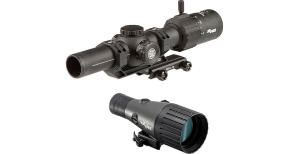 Image of SIG SAUER Tango MSR LPVO Rifle Scope, 1-6x24mm, 30mm Tube, Second Focal Plane, Illuminated BDC6 Reticle w/TRYBE Optics Enhancer Rifle Scope Magnification Quadrupler