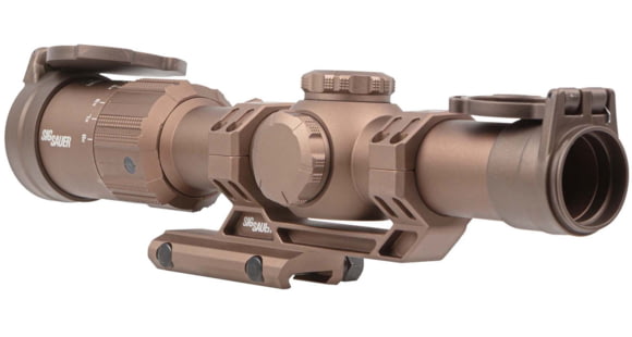 Image of USED SIG SAUER Tango MSR LPVO Rifle Scope w/1.535 Mount, 1-8x24mm, 30mm Tube, Second Focal Plane, Illuminated BDC 8 Reticle, Coyote, SOTM81200, EDEMO2, Used, Condition Like New