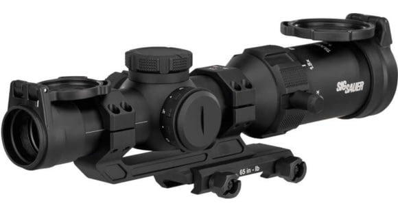 Image of USED, Sig Sauer TANGO SPR, Rifle Scope, 1-4X Magnification, Second Focal Plane, Hellfire Quadplex Illuminated FL-4 Reticle, 24mm Objective, 30mm Main Tube, Black, Includes ALPHA MSR 1.535" Mount, SOTS41000