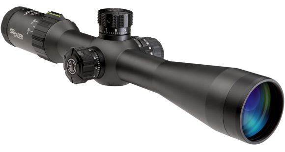 Image of SIG SAUER Tango4 3-12x42 30mm Tube Tactical Rifle Scope w/Illuminated Glass Reticle, 0.25 MOA Adjustments, Graphite SOT43003