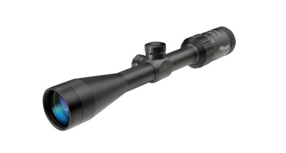 Image of SIG SAUER Whiskey3 3-9x40mm Rifle Scope 1 inch Tube, Second Focal Plane, Black, Quadplex Reticle, MOA, SOW33202