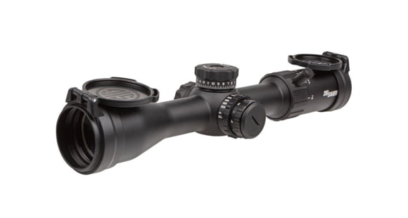 Image of SIG SAUER Whiskey4 3-12x44mm Rifle Scope, Second Focal Plane, Hellfire Illum BDC, Black, 3-12x44, SOW43002