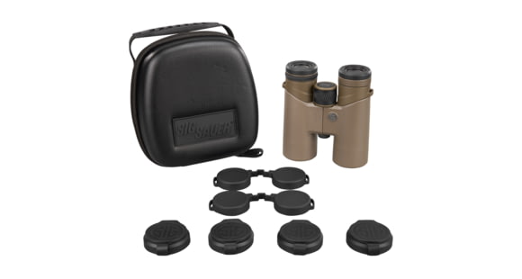 Image of Sig Sauer ZULU4 HD Marine, Binocular, 42mm Objective, 10X Magnification, Matte Finish, Orange, Includes Carrying Case, Neck Strap and Lens Covers, SOZ40001OR